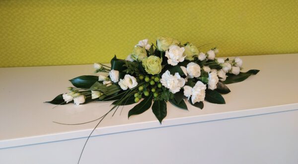 Rouwstuk Wit/groen - Afbeelding 2