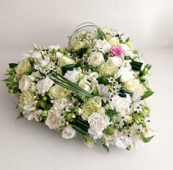 Rouwhart Wit Groen - Afbeelding 2