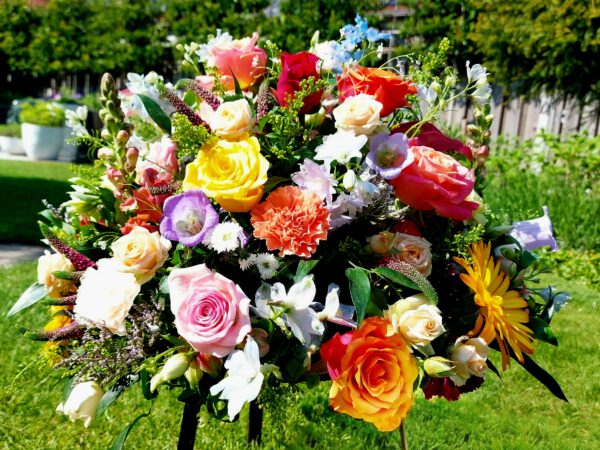 Rouwbiedermeier Bonte Bloemen - Afbeelding 2