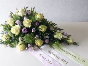 Rouwdruppel Geel/lila